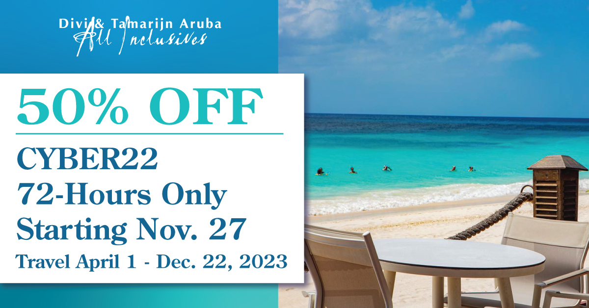 Cyber Monday Sale Divi & Tamarijn All Inclusive Resorts