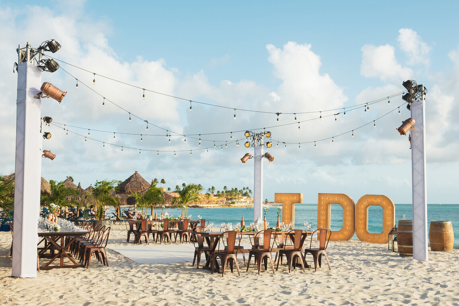 wedding on the beach at our Aruba resort