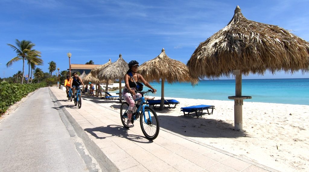 Biking along the Beach