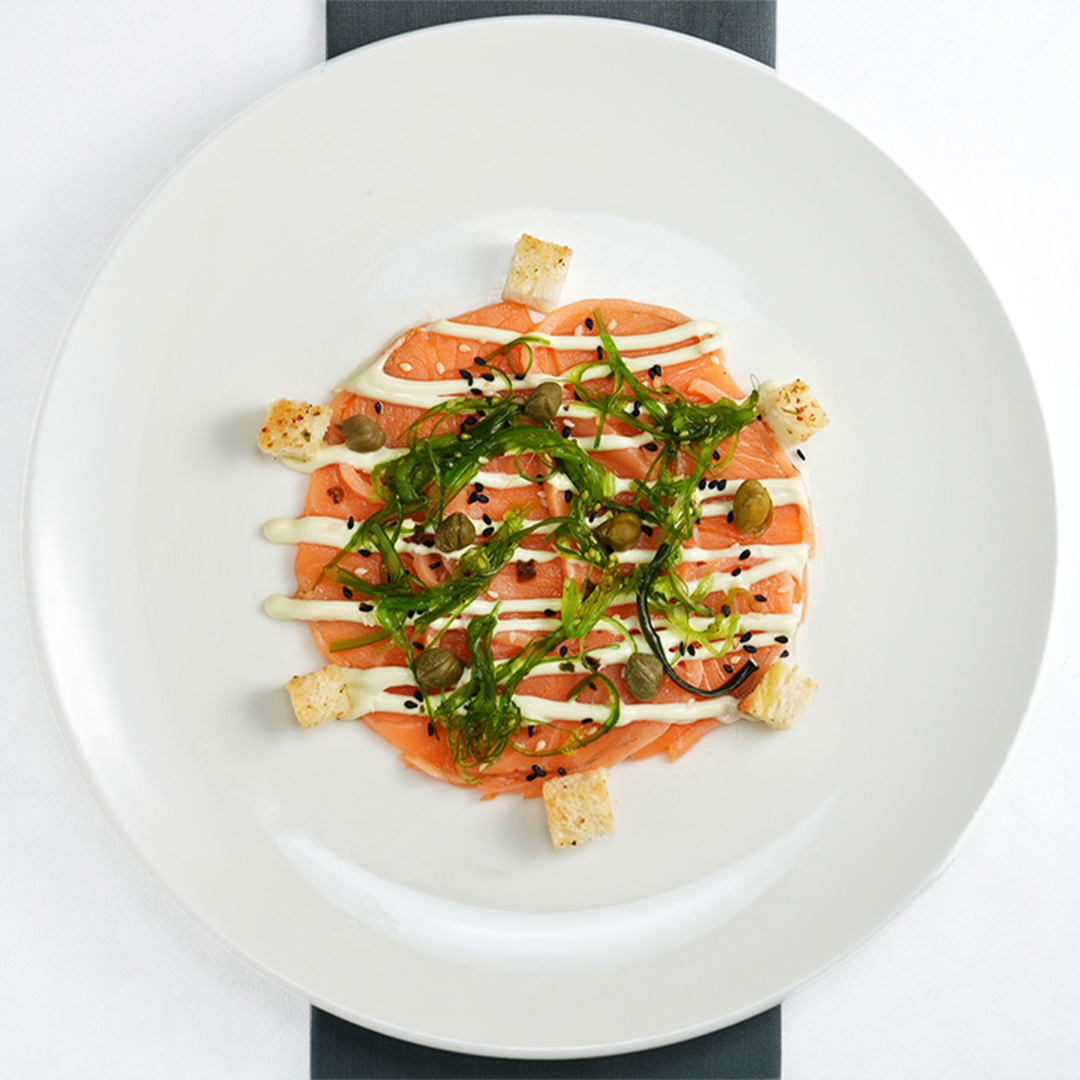 a plate of food on a table