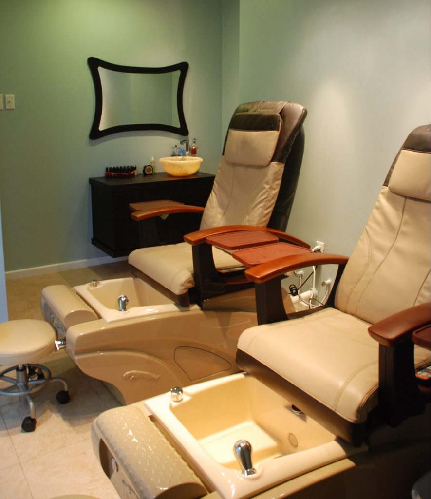 Pedicure Chairs at Indulgence by the Sea Spa